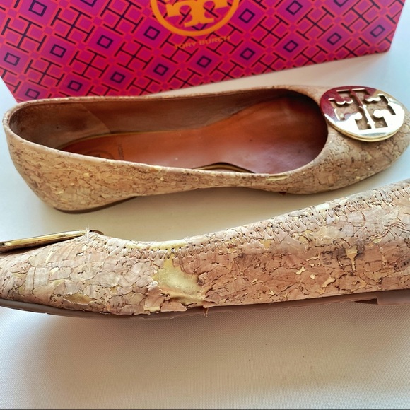 Tory Burch Reva Cork Ballet Flat - 8.5 - Picture 3 of 6